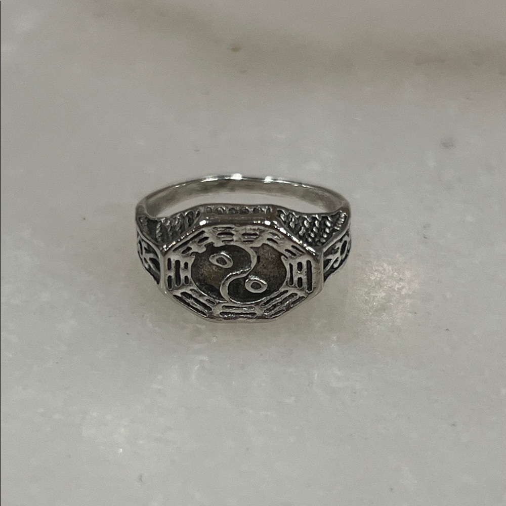 Silver Yin Yang Women's Ring